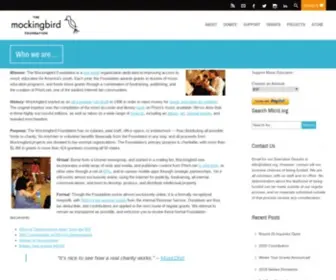 Mbird.org(The Mockingbird Foundation) Screenshot
