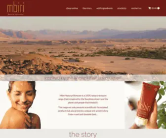 Mbiri-Skincare.com(Mbiri Natural Skincare) Screenshot