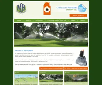 Mbirrigation.com.au(Irrigation Darwin) Screenshot