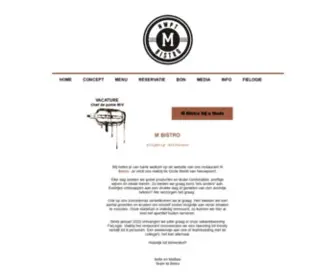 Mbistro.be(M Bistro) Screenshot