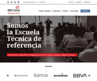 Mbitschool.com(Escuela Técnica de Referencia del Dato en Madrid) Screenshot