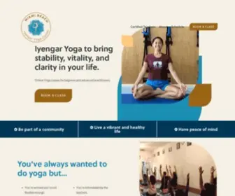 Mbiyengar.com(Miami Beach Iyengar Yoga Center) Screenshot