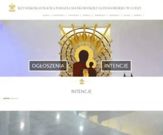 MBJ.org.pl(Rzymskokatolicka Parafia Matki Boskiej Jasnogórskiej w Łodzi) Screenshot