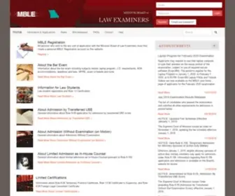 Mble.org(Missouri Board of Law Examiners) Screenshot