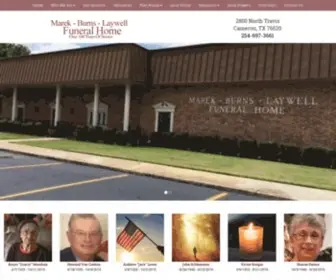 MBlfuneral.com(Marek-Burns-Laywell Funeral Home) Screenshot