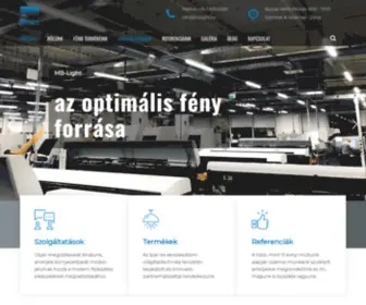 Mblight.hu(Főoldal) Screenshot