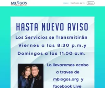 Mblogos.org(Ministerio Logos) Screenshot