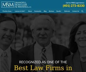 MBmjustice.com(Mandell, Boisclair & Mandell, Ltd) Screenshot