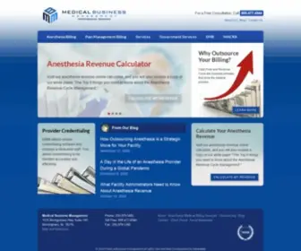 MBMPS.com(Anesthesia Billing Services and Medical Billing Services) Screenshot