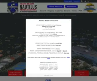 Mbnautilussharks.org(Nautilus Middle School) Screenshot