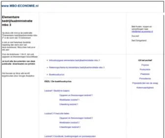 Mbo-Economie.nl(Beginbalans) Screenshot