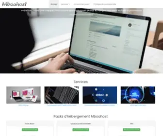 Mboahost.biz(Bienvenu sur Mboahost) Screenshot