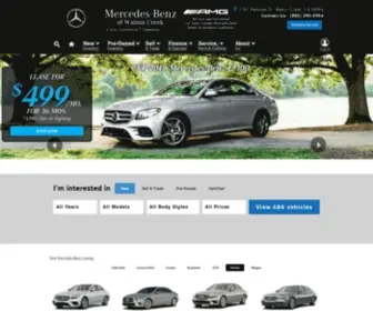 Mbofwalnutcreek.com(Mercedes-Benz of Walnut Creek) Screenshot