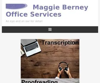 Mbos.co.uk(Maggie Berney Office Services) Screenshot