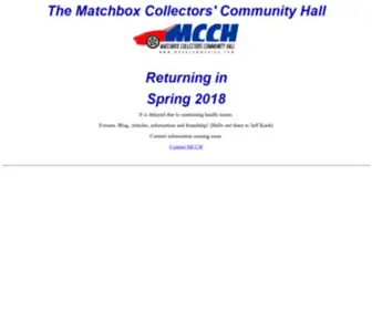 Mboxcommunity.com(The Matchbox Collectors Community Hall) Screenshot