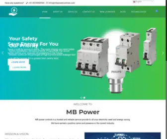Mbpowercontrols.com(MB Power Controls) Screenshot