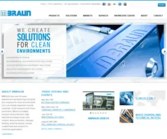 Mbraun.com(Glovebox systems) Screenshot