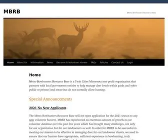 MBRB.org(Metro Bowhunters Resources Base) Screenshot