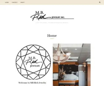 MbrichJewelry.com(MB Rich Jewelry) Screenshot