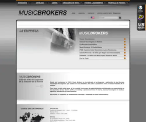 Mbrokers.com.ar(MUSIC BROKERS) Screenshot