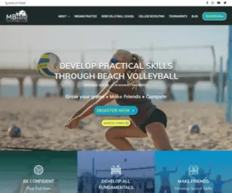 Mbsand.com(Beach Volleyball Club in Manhattan California) Screenshot