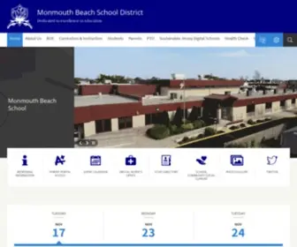 MBSchool.org(Monmouth Beach School District) Screenshot