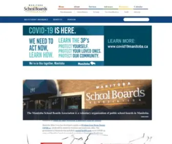 MBSchoolboards.ca(Manitoba School Boards) Screenshot