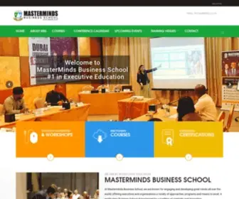 Mbsedu.co.uk(Masterminds Business School) Screenshot