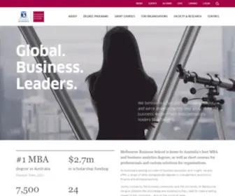 MBS.edu(Melbourne Business School (MBS)) Screenshot