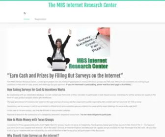 Mbsinternet.net(The MBS Internet Research Center) Screenshot