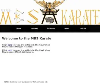 MBskarate.com(MBS Karate) Screenshot