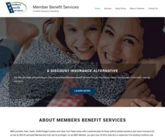 MBSplan.com(Dental Discount ProgramMembers Benefit Services Tyler Texas) Screenshot