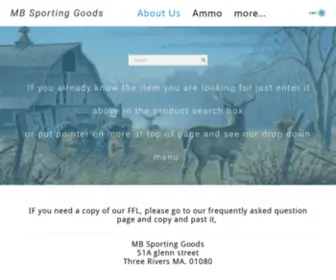 MBsportinggoods.com(MB SPORTING GOODS) Screenshot