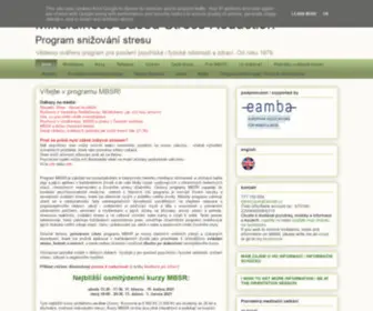 MBSR.cz(Mindfulness-Based Stress Reduction Program snižování stresu) Screenshot