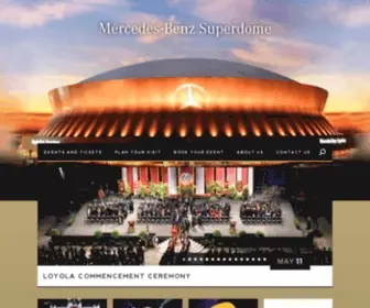 Mbsuperdome.com(Mercedes-Benz Superdome) Screenshot