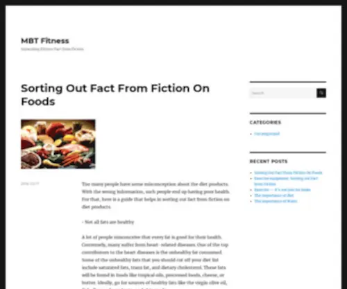 MBT-Show.com(Separating Fitness Fact from Fiction) Screenshot