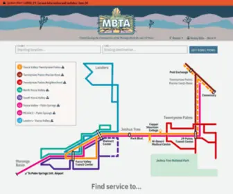 Mbtabus.com(Transit for the Morongo Basin) Screenshot