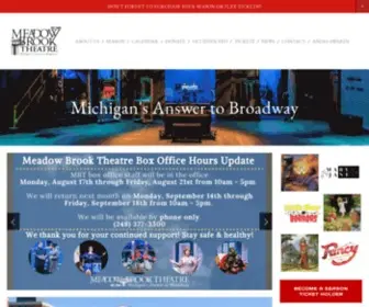 MBtheatre.com(Meadow Brook Theatre) Screenshot