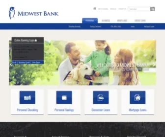 Mbwi.com(Midwest Bank) Screenshot