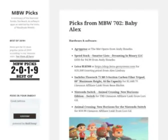 MBwpicks.com(MBW Picks) Screenshot