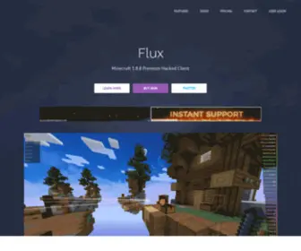 MC-Flux.com(Minecraft Premium Hacked Client) Screenshot