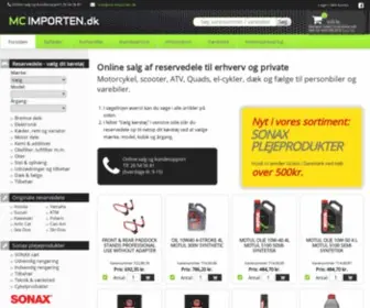 MC-Importen.dk(Velkommen til Danmarks største MC /ATV) Screenshot