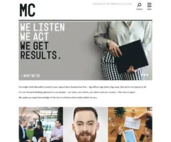 MC.co.nz(Meredith Connell) Screenshot