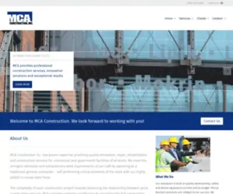 Mca-Construction.com(MCA) Screenshot