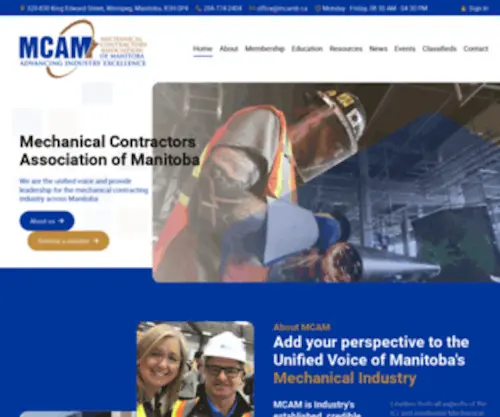 Mca-MB.com(Mechanical Contractors Association of Manitoba Inc) Screenshot