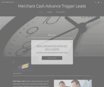 Mca-Trigger-Leads.com(Merchant cash advance trigger leads) Screenshot