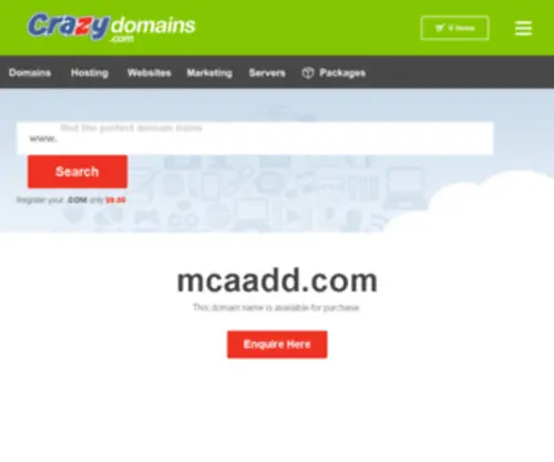 Mcaadd.com(Mcaadd) Screenshot