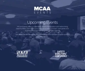 Mcaaevents.org(MCAA Events) Screenshot