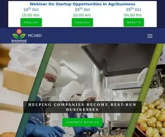 Mcabdindia.com(Margadarshak Centre for Agribusiness Development) Screenshot