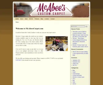 Mcabeescarpet.com(McAbee's Custom Carpet Service) Screenshot